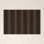Palm Leaf Pattern - Dark Earthy Welcome Mat Gallery Image 1