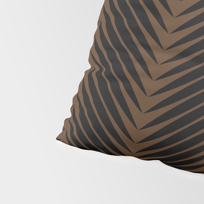 Palm Leaf Pattern - Dark Earthy Pillow Sham Gallery Image 4