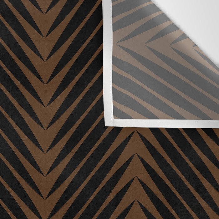 Palm Leaf Pattern - Dark Earthy Wall Tapestry Gallery Image 3