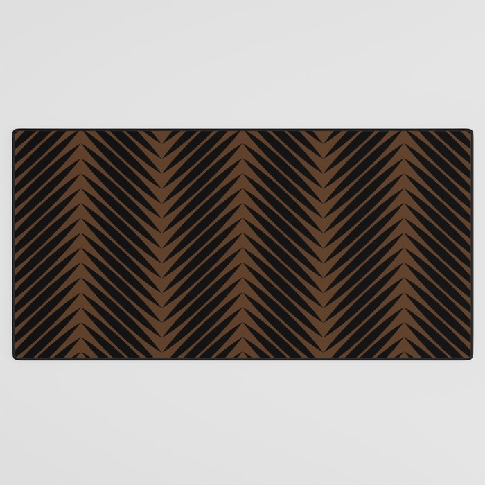 Palm Leaf Pattern - Dark Earthy Desk Mat Gallery Image 3