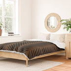 Palm Leaf Pattern - Dark Earthy Duvet Cover Gallery Image 2