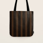 Palm Leaf Pattern - Dark Earthy Tote Bag Gallery Image 1