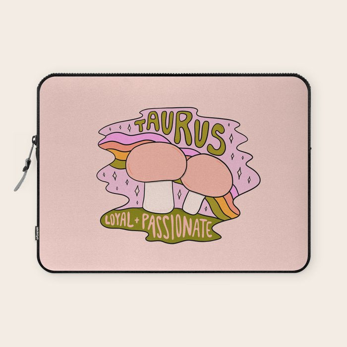 Taurus Mushroom Laptop Sleeve Gallery Image 1