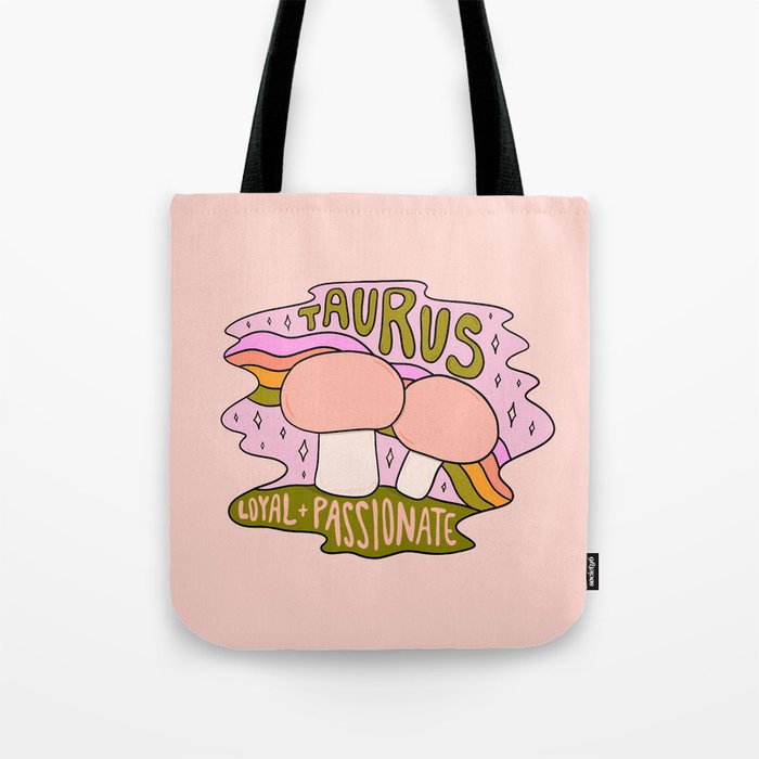 Taurus Mushroom Tote Bag Gallery Image 1