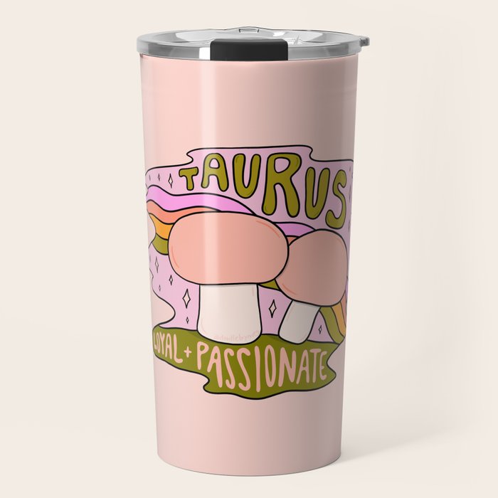 Taurus Mushroom Travel Mug Gallery Image 1