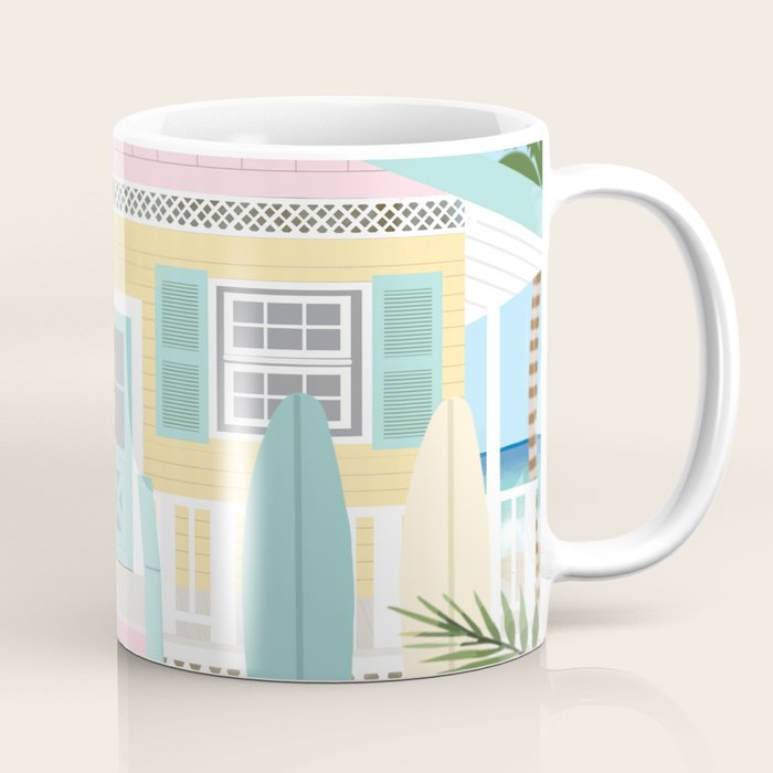 Retro beach house Coffee Mug Gallery Image 1