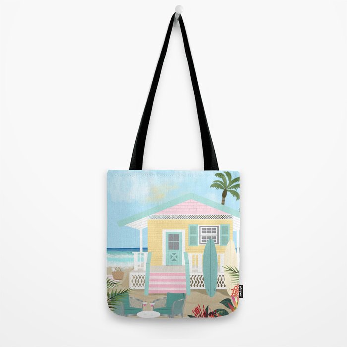 Retro beach house Tote Bag Gallery Image 2