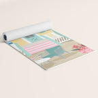 Retro beach house Yoga Mat Gallery Image 2