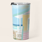 Retro beach house Travel Mug Gallery Image 3