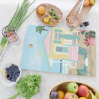 Retro beach house Cutting Board Gallery Image 2