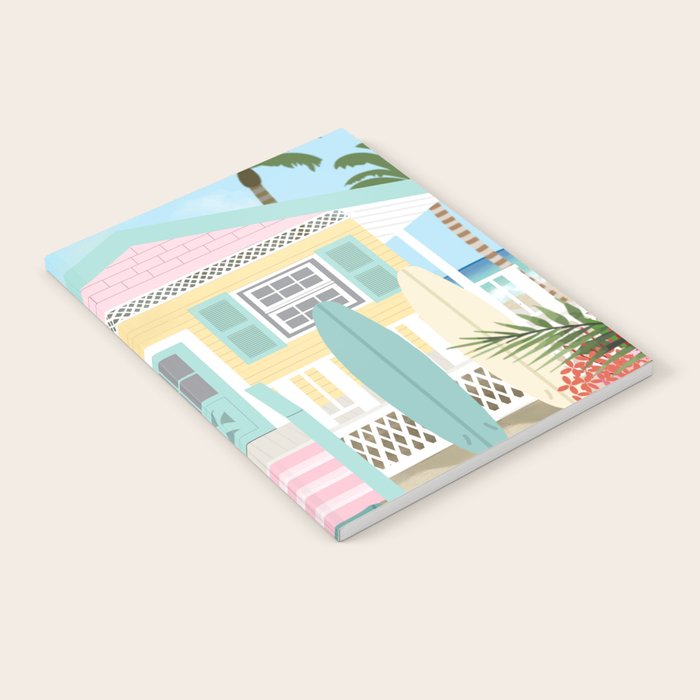 Retro beach house Notebook Gallery Image 1