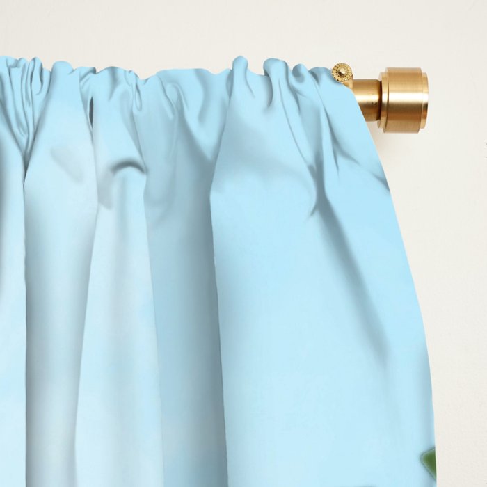 Retro beach house Window Curtain Gallery Image 2
