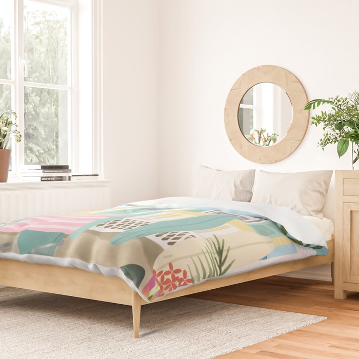 Retro beach house Duvet Cover Gallery Image 2