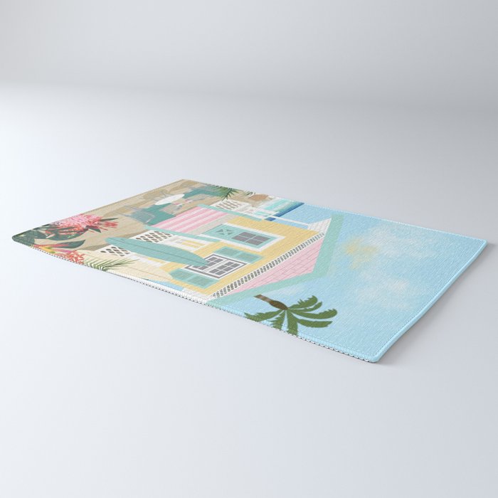 Retro beach house Rug Gallery Image 3