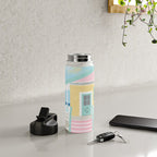 Retro beach house Water Bottle Gallery Image 4