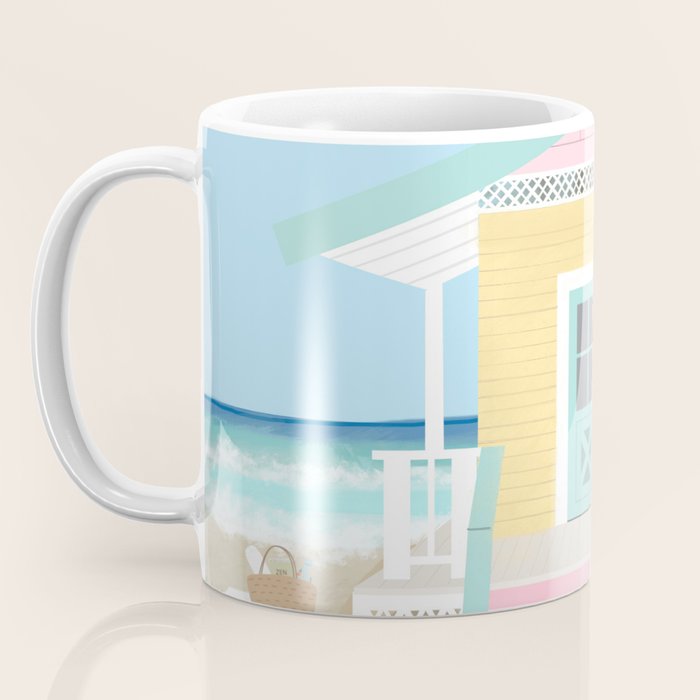 Retro beach house Coffee Mug Gallery Image 3