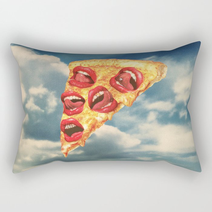 Pizza Euphoria - Pepperoni and Cheese Rectangular Pillow Gallery Image 1