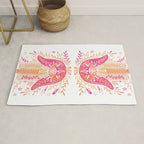 Hamsa Hand â Pink & Peach Palette Rug Gallery Image 1