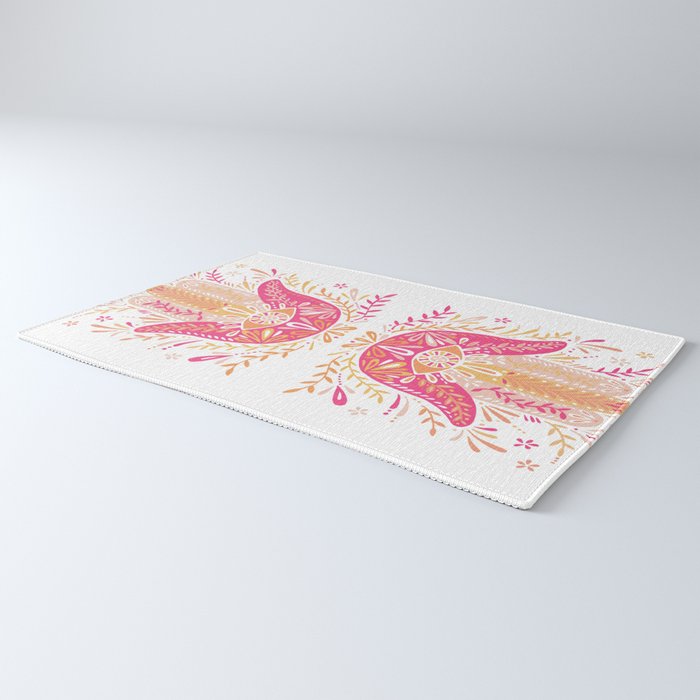 Hamsa Hand â Pink & Peach Palette Rug Gallery Image 3