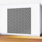 Black and White Greek Key Pattern Wall Mural Gallery Image 2