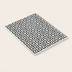 Black and White Greek Key Pattern Notebook Gallery Image 3