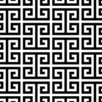 Black and White Greek Key Pattern Coffee Mug Gallery Image 2