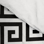 Black and White Greek Key Pattern Comforter Gallery Image 4