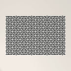 Black and White Greek Key Pattern Welcome Mat Gallery Image 1