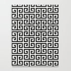 Black and White Greek Key Pattern Notebook Gallery Image 4