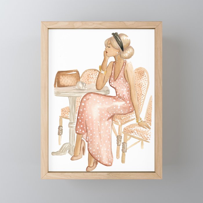 Au Café Mini Art Print Gallery Image 1