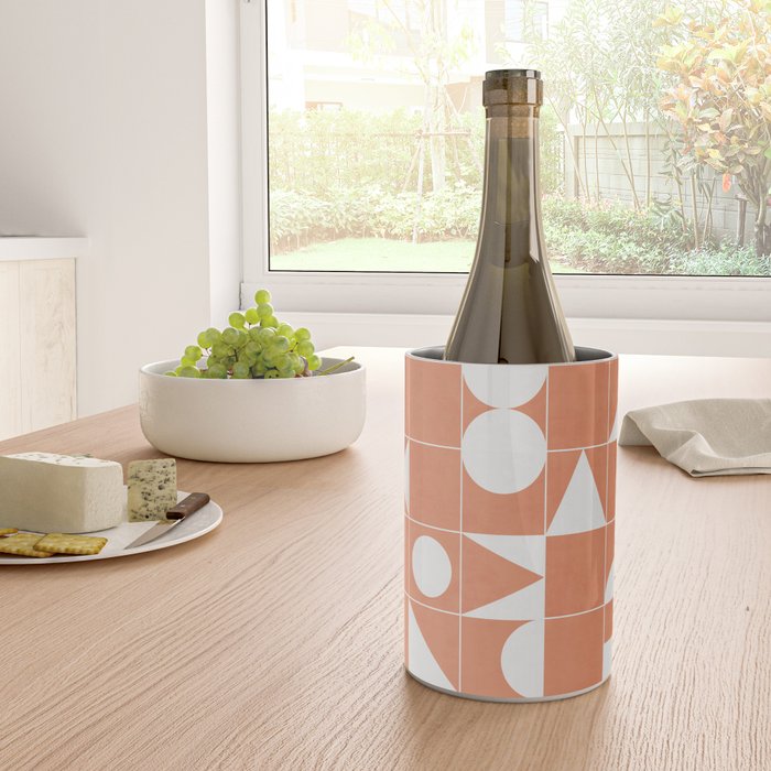 My Favorite Geometric Patterns No.14 - Coral Wine Chiller Gallery Image 4