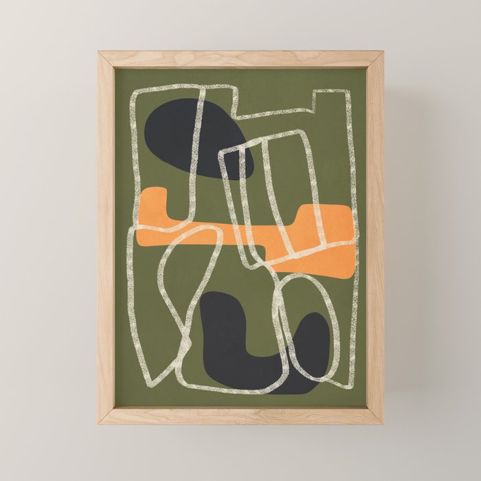 Organic Minimalist Layers 9 Mini Art Print Gallery Image 1