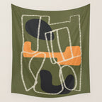 Organic Minimalist Layers 9 Wall Tapestry Gallery Image 4