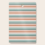 stripes - terra cotta and teal Cutting Board Gallery Image 1