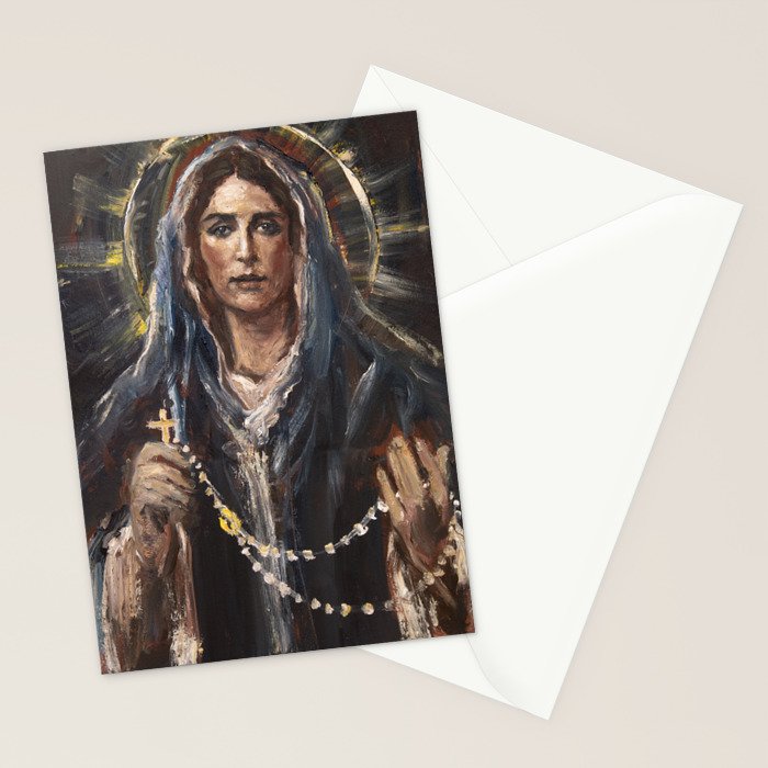 Mother of the Holy Rosary Stationery Card Gallery Image 2