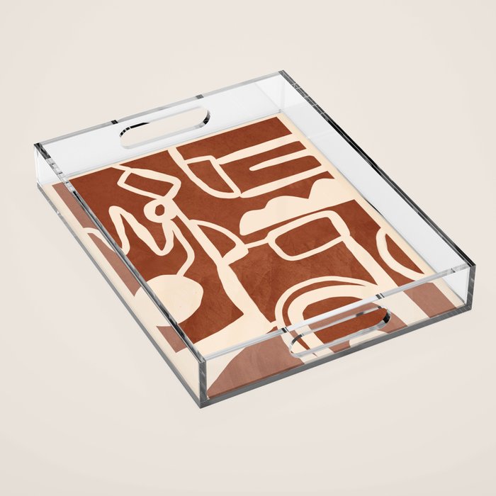 Abstract Lines 2 Acrylic Tray Gallery Image 1