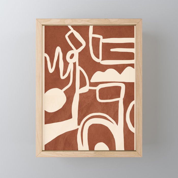 Abstract Lines 2 Mini Art Print Gallery Image 1