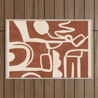 Abstract Lines 2 Outdoor Rug Gallery Image 1