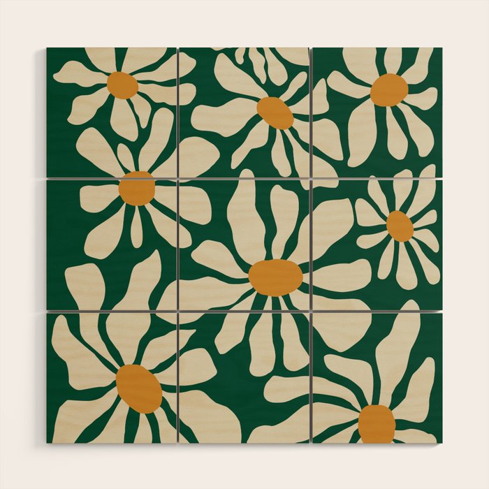 Happy Flora I Wood Wall Art Gallery Image 1