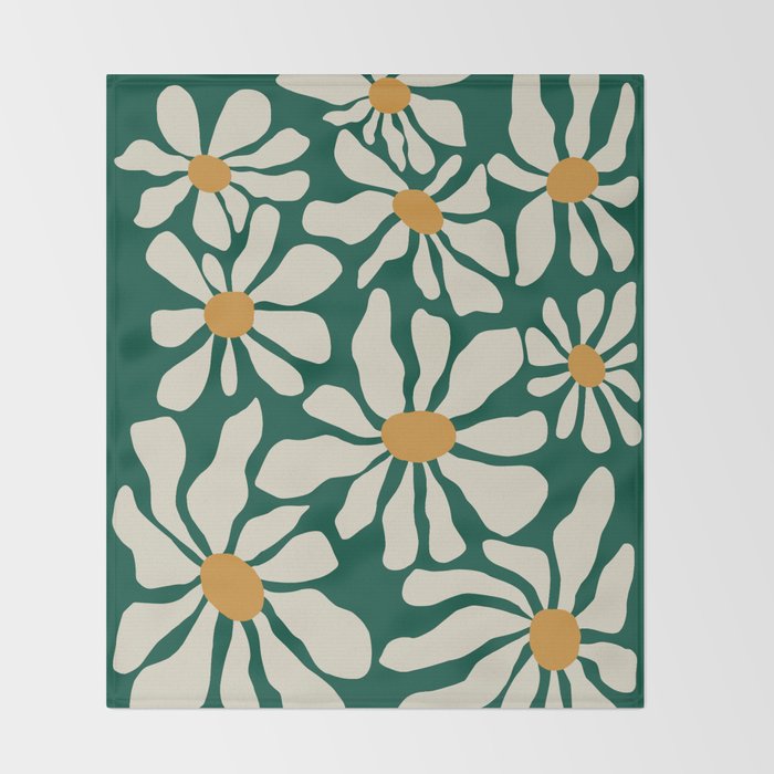 Happy Flora I Throw Blanket Gallery Image 2