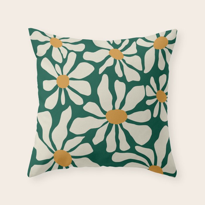 Happy Flora I Throw Pillow Gallery Image 6
