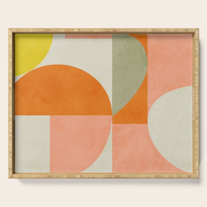 abstraction geometric 3 Serving Tray Gallery Image 1