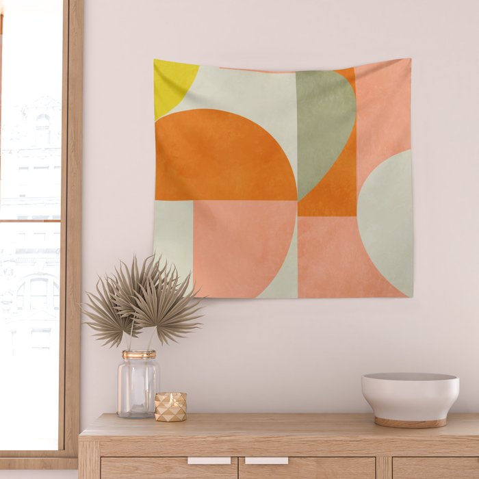 abstraction geometric 3 Wall Tapestry Gallery Image 2