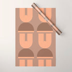 Abstraction_Balance_Round_Bohemian_Shape_Minimalism_001 Wrapping Paper Gallery Image 1