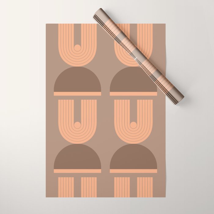 Abstraction_Balance_Round_Bohemian_Shape_Minimalism_001 Wrapping Paper Gallery Image 1