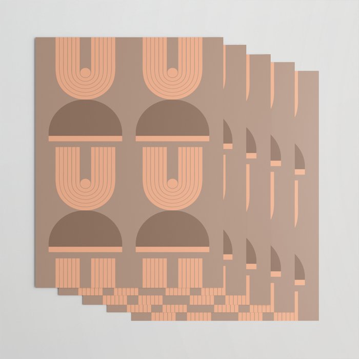 Abstraction_Balance_Round_Bohemian_Shape_Minimalism_001 Wrapping Paper Gallery Image 3
