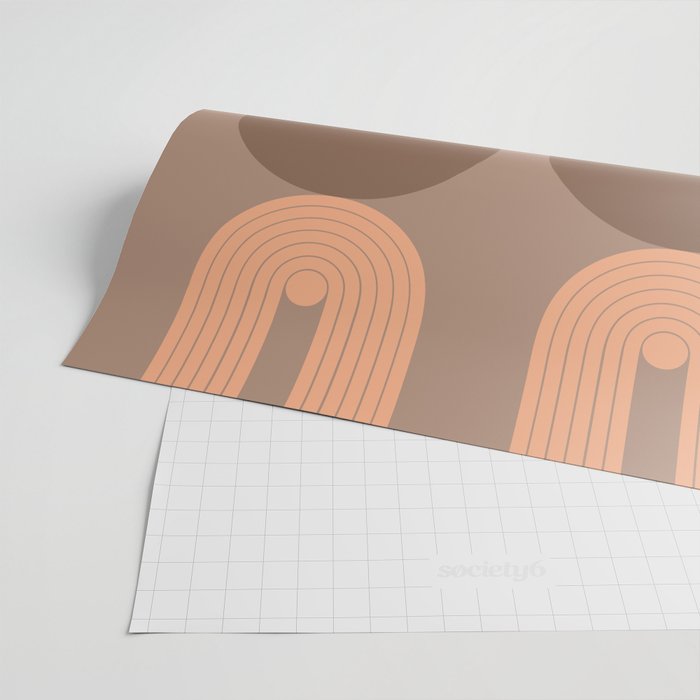 Abstraction_Balance_Round_Bohemian_Shape_Minimalism_001 Wrapping Paper Gallery Image 2