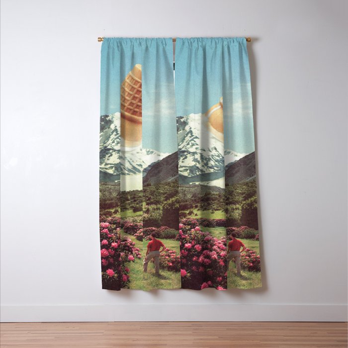 Ice Cream Peak - Mountain Meltdown Window Curtain Gallery Image 3
