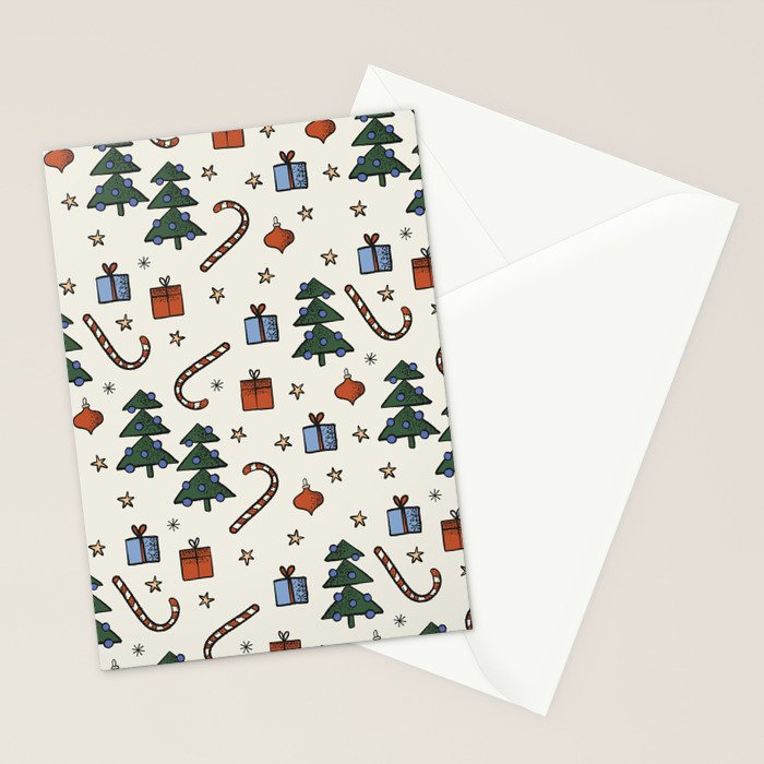 Christmas Pattern #1 Stationery Card Gallery Image 2