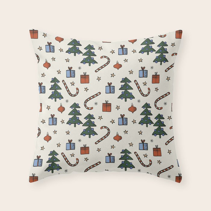 Christmas Pattern #1 Throw Pillow Gallery Image 6